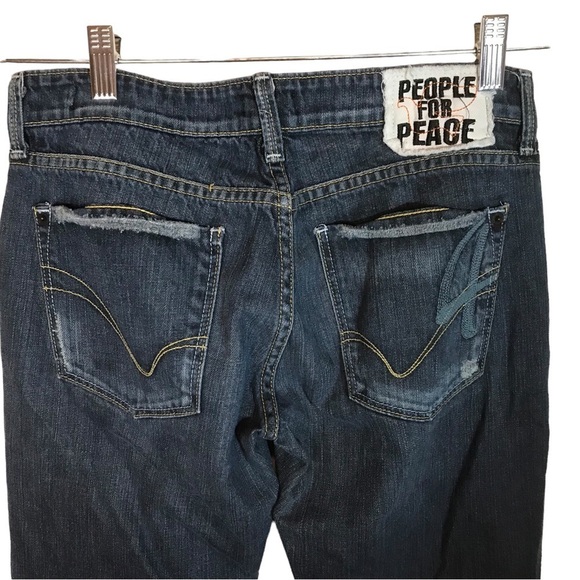 People 4 peace women’s boot cut jeans size 28 low rise made in USA - Picture 8 of 15